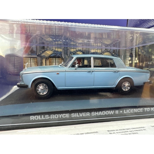 79 - 2 x James Bond Scale Diecast, Unopened Bubble Card. Rolls-Royce silver shadow two and Dodge Ram from... 