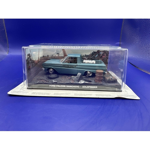 8 - James Bond Scale Diecast, Unopened Bubble Card. Ford Falcon Ranchero, Goldfinger