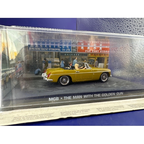 80 - 2 x James Bond Scale Diecast, Unopened Bubble Card. Mercedes-Benz 220 and MGB from the man with the ... 