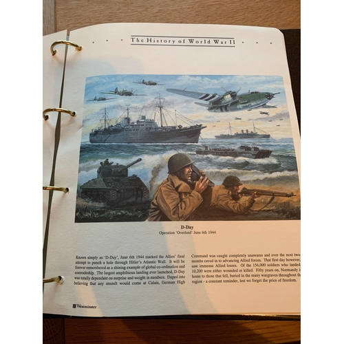 516 - Westminster Collection The History Of World War 2 Official First Day Covers. 7 Complete Binders Incl... 