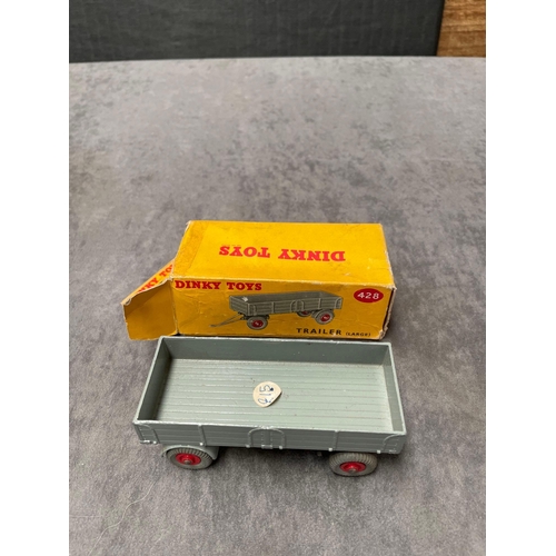 273 - Dinky Toys Diecast #428 Large Trailer Grey with 
Red hubs (Later renumbered to 551) 1955-64 in box (... 