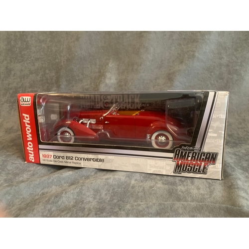 326 - Auto World Road & Track 1937 Cord 812 Convertible Cover Car Febuary 1965 scale 1:18 ERTL Collectable... 