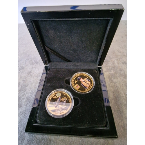 567 - The Bradford Exchange - The Dambuster Heroes Commemorative Crown 2 coin Set limited edition 1070 of ... 