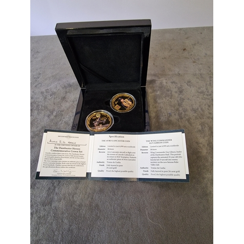 567 - The Bradford Exchange - The Dambuster Heroes Commemorative Crown 2 coin Set limited edition 1070 of ... 