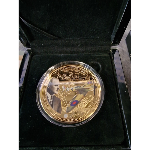 569 - The Bradford exchange -  80th Anniversary first production of Spitfire five crown collection 1 coin ... 