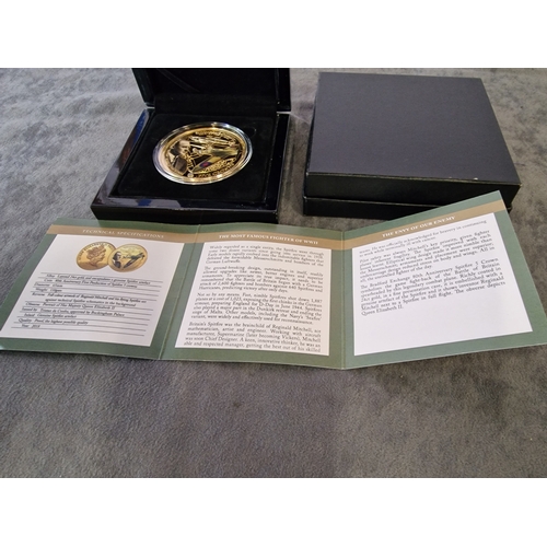 569 - The Bradford exchange -  80th Anniversary first production of Spitfire five crown collection 1 coin ... 