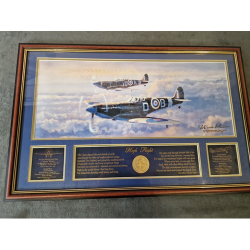 580 - Signature Edition 75th Anniversary Spitfire Print Philip West Artwork