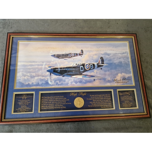 580 - Signature Edition 75th Anniversary Spitfire Print Philip West Artwork