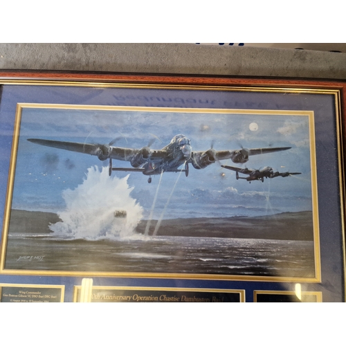 581 - Lancaster Dambusters Commemorative Print Limited To 4999 Editions With Artwork By Philip West.