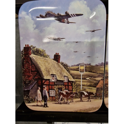 592 - 4 X Alec Macdonald Limited Edition South In Formation Fine Porcelain Commemorative Wall Plates 9 Pl... 