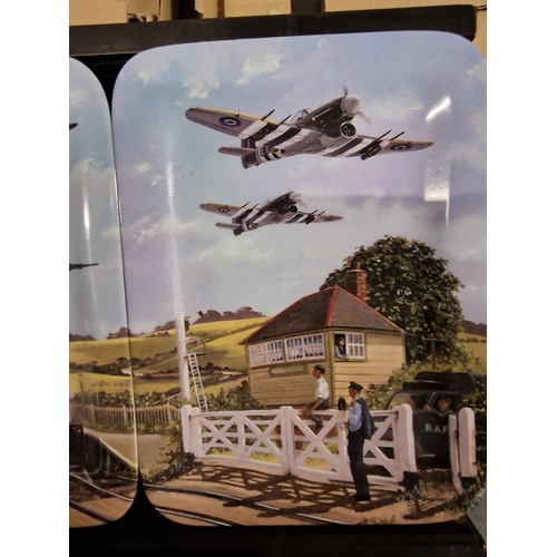 592 - 4 X Alec Macdonald Limited Edition South In Formation Fine Porcelain Commemorative Wall Plates 9 Pl... 