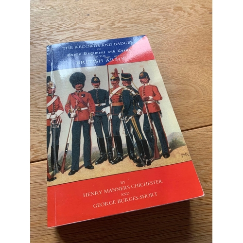 506 - The Records And Badges Of Cherry Regiment And Corps In The British Army By Henry Manners Chichester ... 