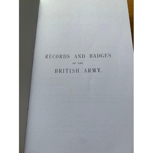 506 - The Records And Badges Of Cherry Regiment And Corps In The British Army By Henry Manners Chichester ... 