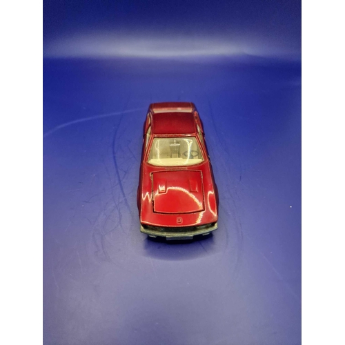 305 - Dinky Diecast #90 Monteverdi 375L in red with White interior and cast hubs Unboxed 1970 - 1974