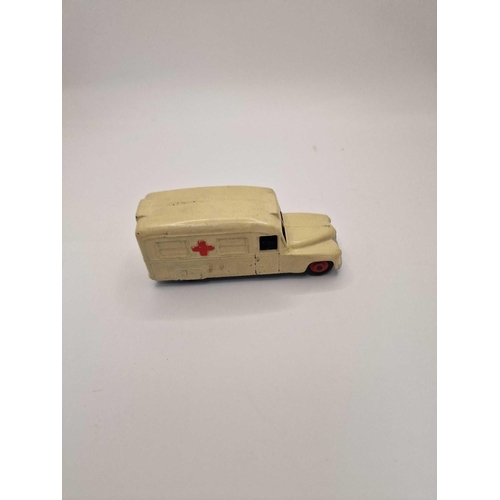 289 - A collection of Dinky diecast models x 3 unboxed comprising of Dinky 30h Daimler Ambulance Cream - R... 