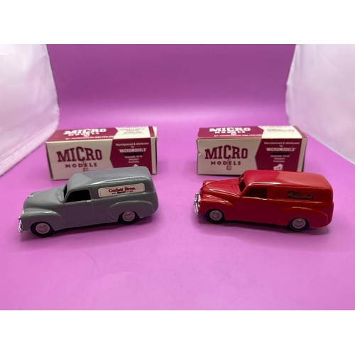 138 - A Pair of Micro Models F.J Holden Van Made in Western Australia.