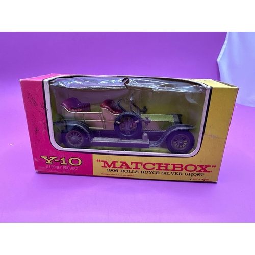 149 - Matchbox, models of the yesteryear Allez, new product, Y 10, 906, Rolls-Royce silver ghost