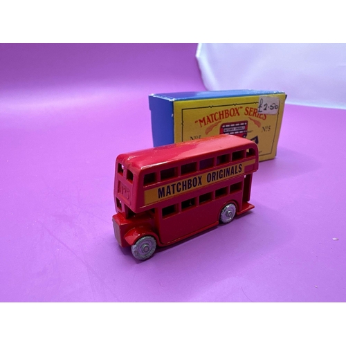 154 - Matchbox series, a moko Lesney product number 5 matchbox bus