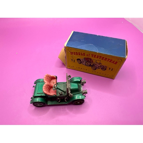 160 - Matchbox models of yesteryear, Y-2 Lesney, product, 1911 Renault with damaged box tab