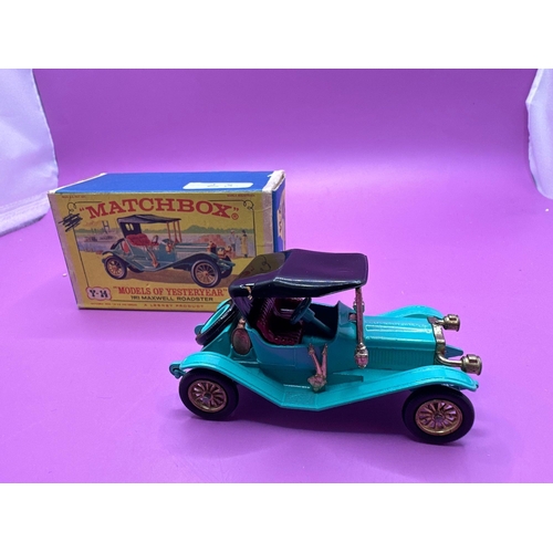 162 - Matchbox models of yesteryear, Y-14 Lesney, product, 1911 Maxwell roadster in pale green with black ... 