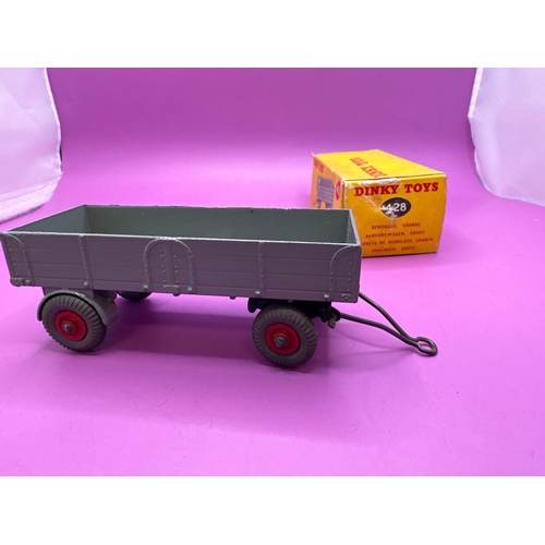 184 - Dinky Toys Trailer #428 in grey. (Box Missing tab.)