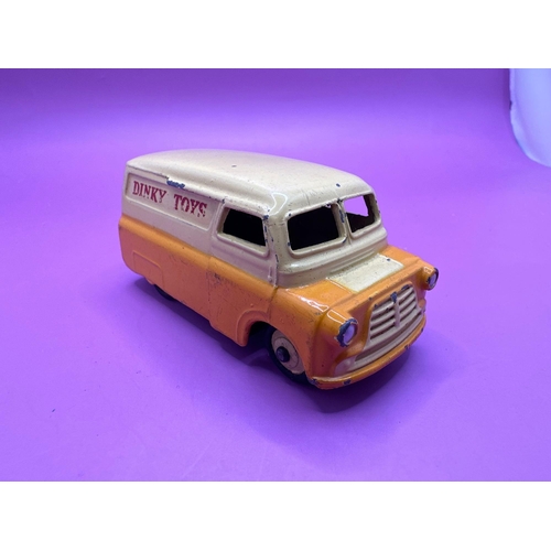 207 - Dinky toys unboxed Bedford van with Dinky Toys promotion.