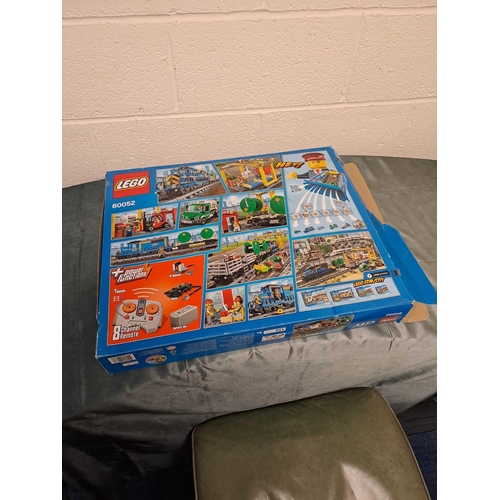 11 - Lego city set number 60052 Cargo train Damaged box packets inside unopened