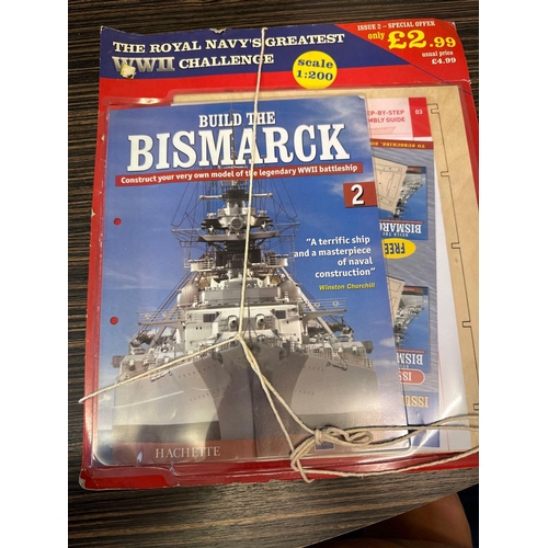 2 - Complete collection of hachette build the bismarkÂ Scale 1:200 2007Â edition. all 140 issuesÂ ... 