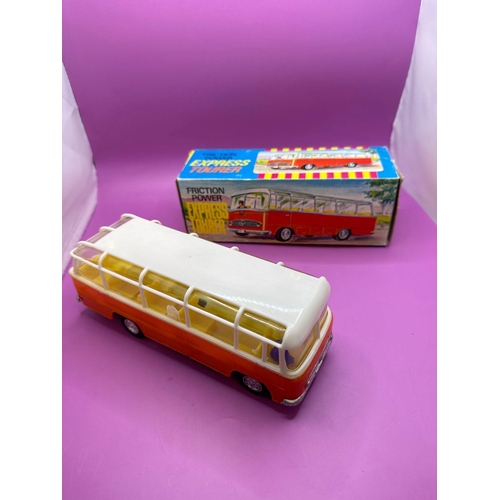 123 - NFIG friction, power express tour bus made in Hong Kong, catalogue number 3078