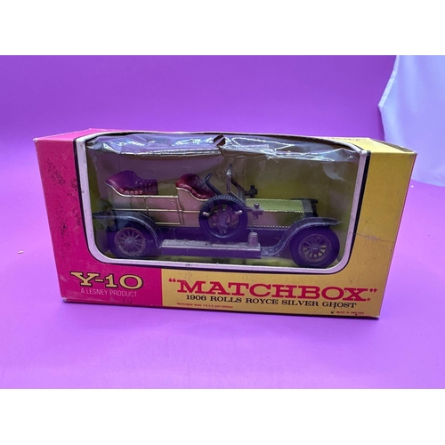 149 - Matchbox, models of the yesteryear Allez, new product, Y 10, 906, Rolls-Royce silver ghost