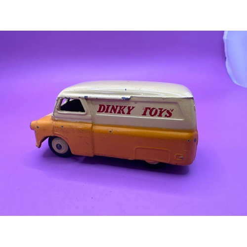 207 - Dinky toys unboxed Bedford van with Dinky Toys promotion.