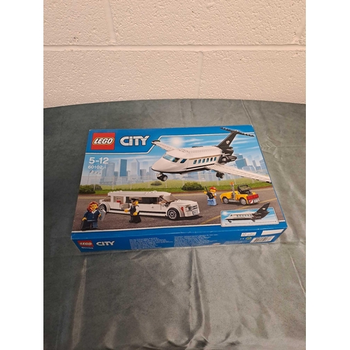 24 - Lego city set number 60102 Airport VIP service Box has slight crushing unopened