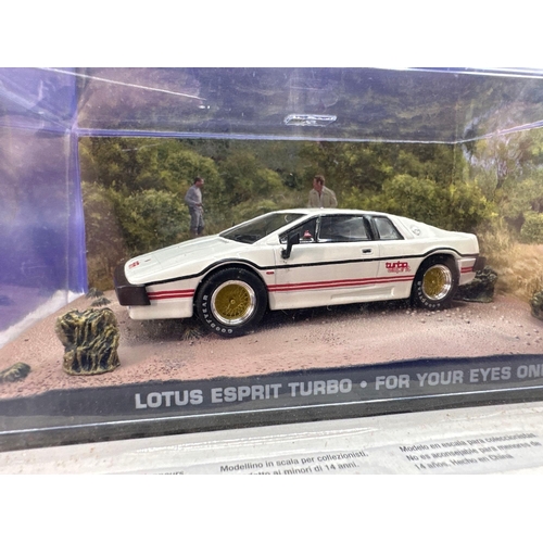 257 - James Bond Scale Diecast, Unopened Bubble Card. Lotus Esprit Turbo. For Your Eyes Only