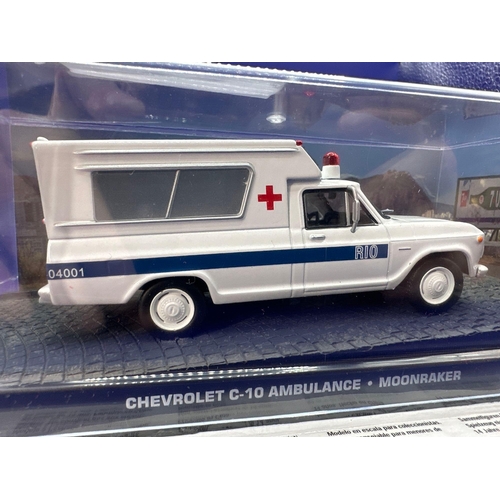 259 - James Bond Scale Diecast, Unopened Bubble Card. Chevrolet C10 Ambulance. Moonraker