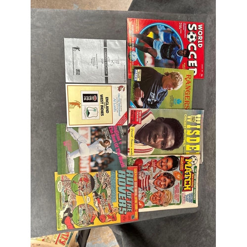 98 - A Selection Of Sports Comics, Programs As Pictured
