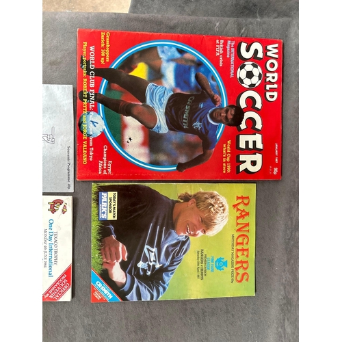 98 - A Selection Of Sports Comics, Programs As Pictured