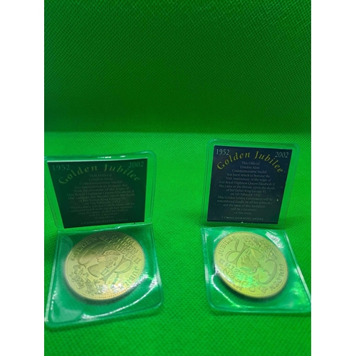 644 - 2X Golden Jubilee Coins