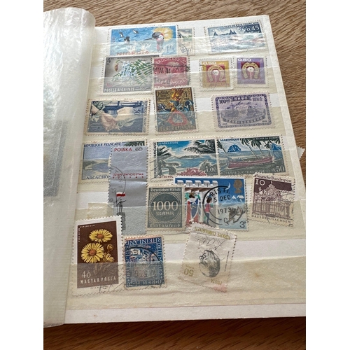 570 - Stamp Collection, A Book Full Of Old Stamps From Around The World As Pictured.