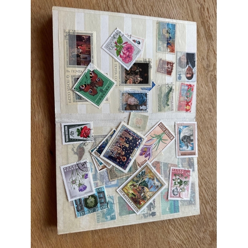 570 - Stamp Collection, A Book Full Of Old Stamps From Around The World As Pictured.