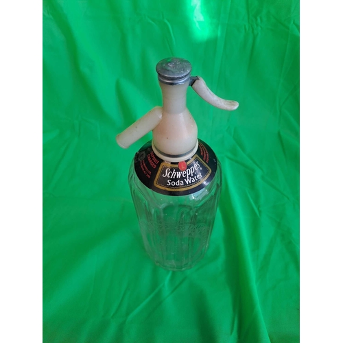 1105 - 1950S Schweppes Soda Water Decanter 30 Cm Tall