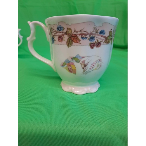 765 - Royal Dolton Brambly Hedge Tea Set Collection Comprising Of 6 Tea Cups And 3 Saucers