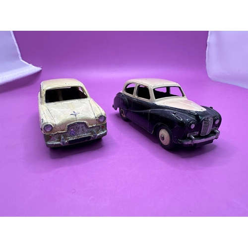 134 - 2x dinky toys, unbox models, Ford zephyr, and Austin, Somerset