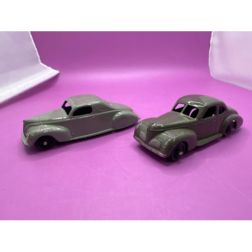 136 - 2x dinky toys, unbox models, Lincoln Zephyr and Studebaker