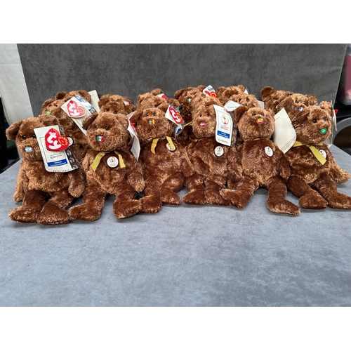 26 - 28 x Ty 2002 World Cup Bears from Korea / Japan World Cup. Country bears in this collection. Portuga... 