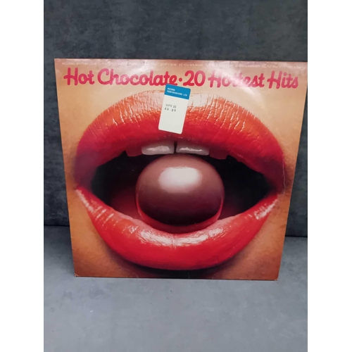 352 - 2 x records Hot chocolate 20 hottest hits 12 inch 33 1/3 rpm ABBA the singles the first 10 years 12 ... 