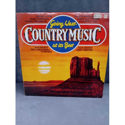 357 - Collection of 4 country albums 1 missing album cover