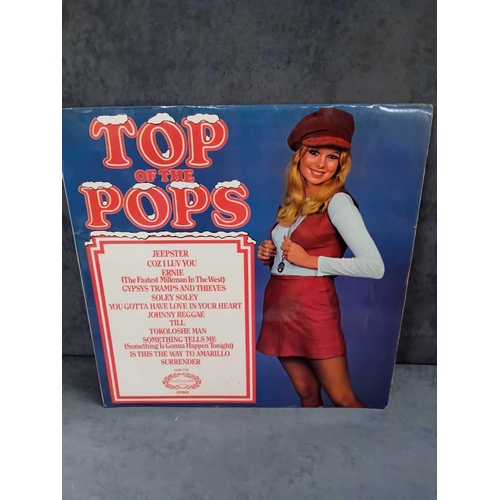 408 - 5 x top of the pops / eurovision vinyls as pictured