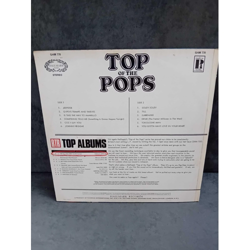 408 - 5 x top of the pops / eurovision vinyls as pictured