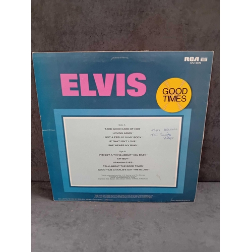 409 - 10 x Elvis vinyls as pictured