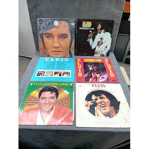 410 - 6 x Elvis vinyls as pictured